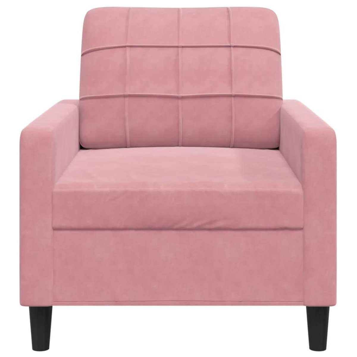VIDAXL Fauteuil Rose 60 cm Velours