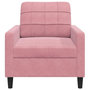 Voir la diapositive 4 : VIDAXL Fauteuil Rose 60 cm Velours