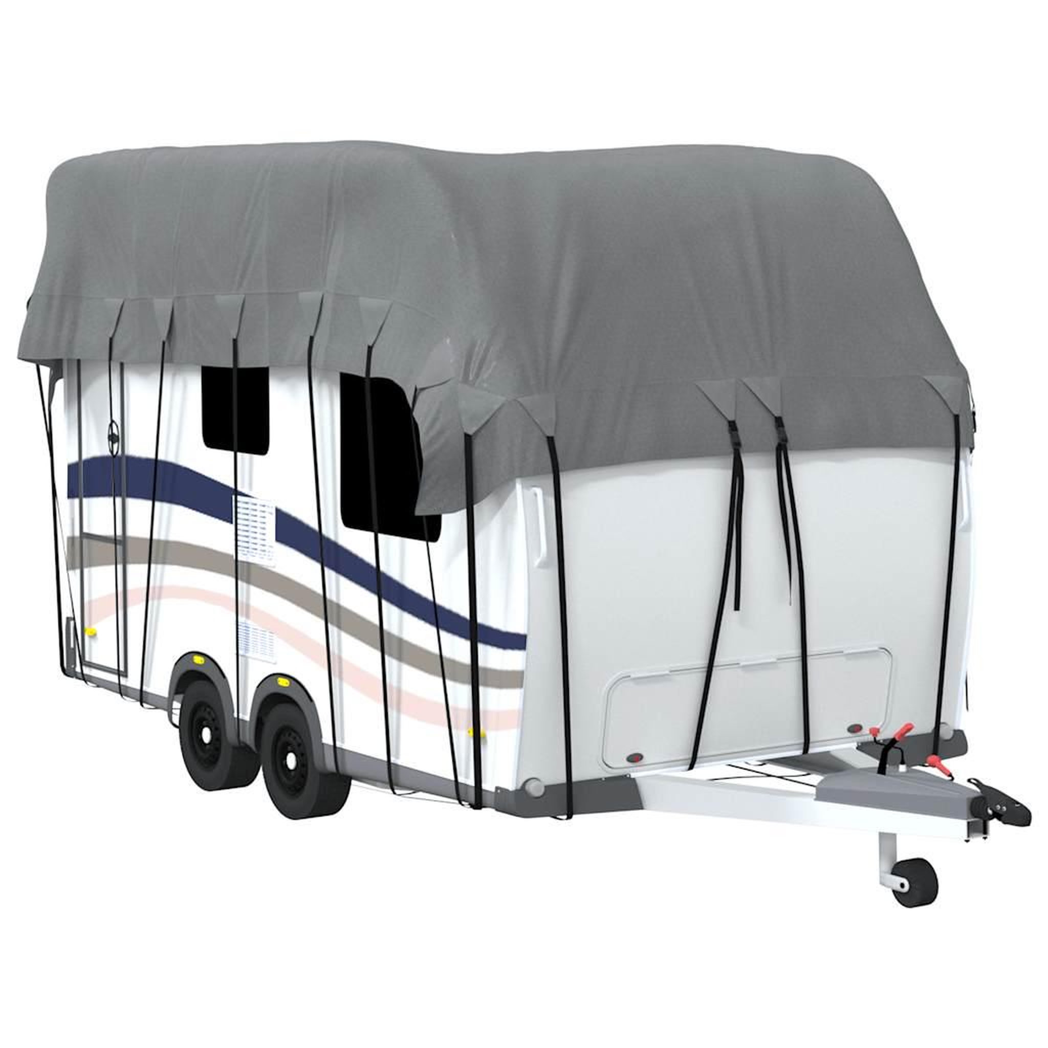 Voir la diapositive 2 : VIDAXL Housse de toit de caravane gris 600x300 cm tissu non tisse