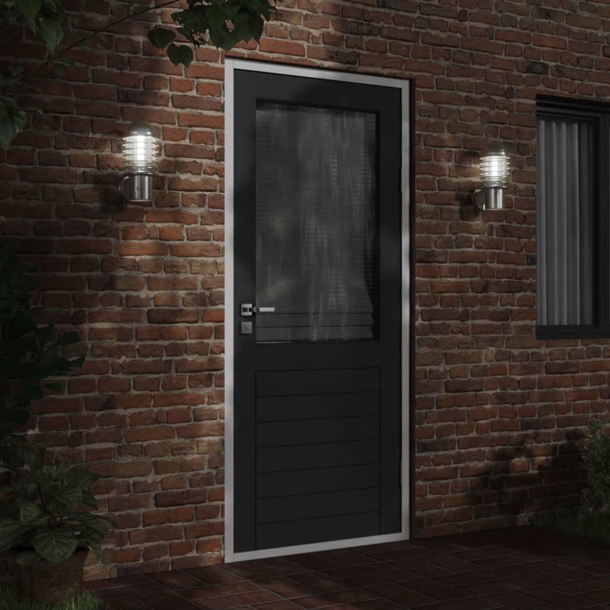 Voir la diapositive 3 : VIDAXL Applique murale d'exterieur argente acier inoxydable