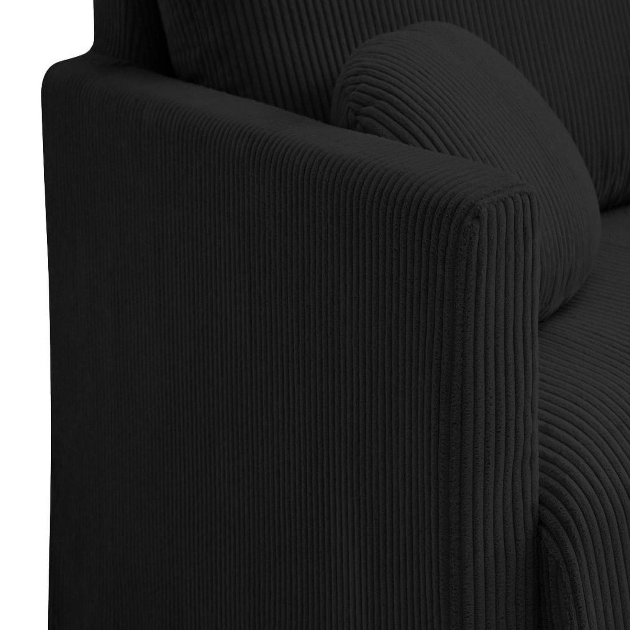 Voir la diapositive 6 : LISA DESIGN Serena - canapé droit déhoussable 2 places en velours côtelé