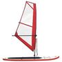 Voir la diapositive 2 : VIDAXL Ensemble de planche SUP gonflable avec voile Rouge et blanc