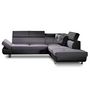 Voir la diapositive 6 : BEST MOBILIER Lisbona - canapé d'angle droit convertible - 5 places - avec têtières