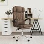 Voir la diapositive 1 : VIDAXL Fauteuil de massage inclinable de bureau Marron Tissu