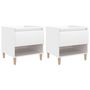 Voir la diapositive 2 : VIDAXL Tables de chevet 2 pcs Blanc brillant 50x46x50 cm
