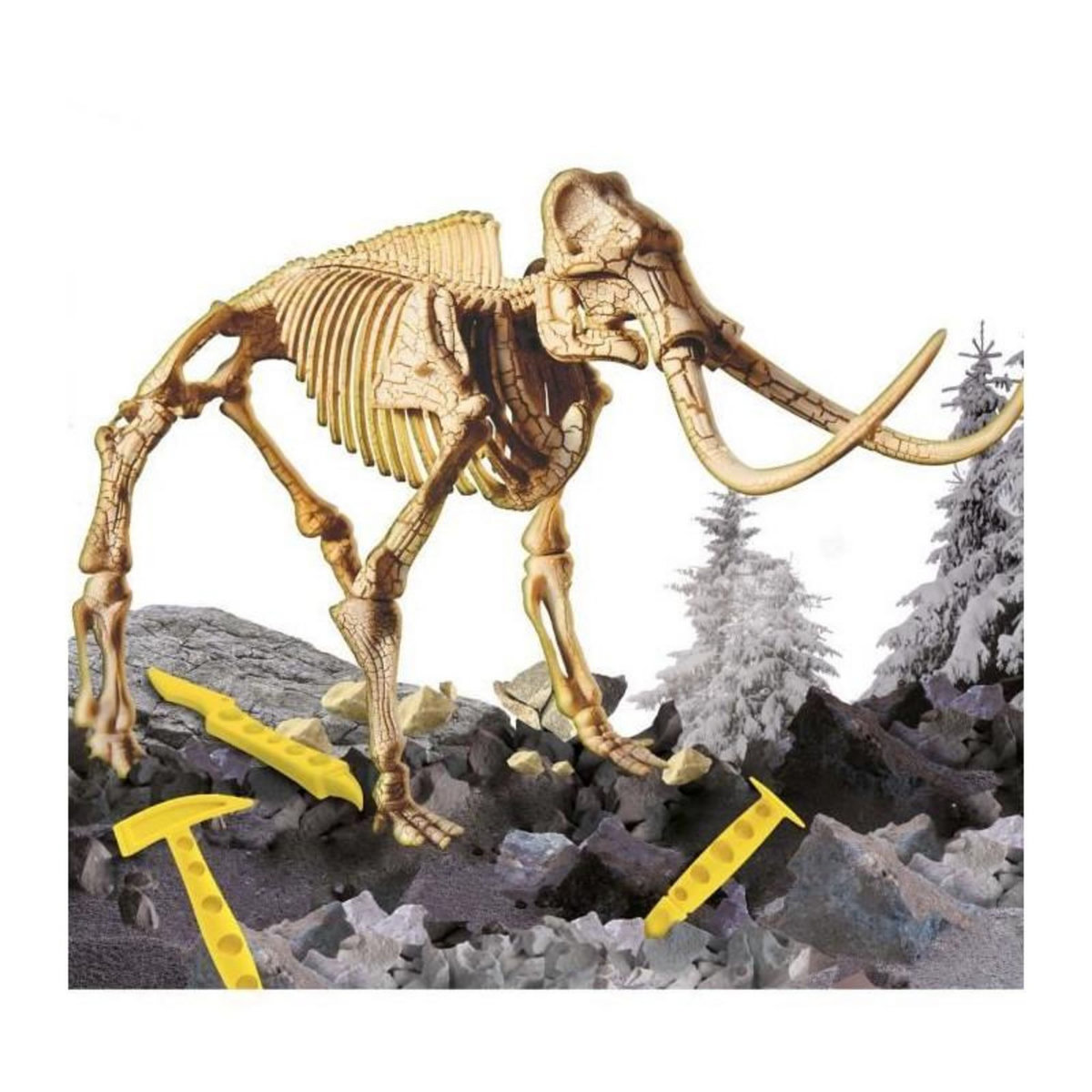 LISCIANI GIOCHI Super kit Mammouth - Kit Scientifique - I'M A GENIUS - Bloc a creuser