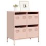 Voir la diapositive 1 : VIDAXL Buffet rose 68x39x73,5 cm acier lamine a froid