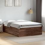 VIDAXL Cadre de lit sans matelas chene marron 120x190 cm