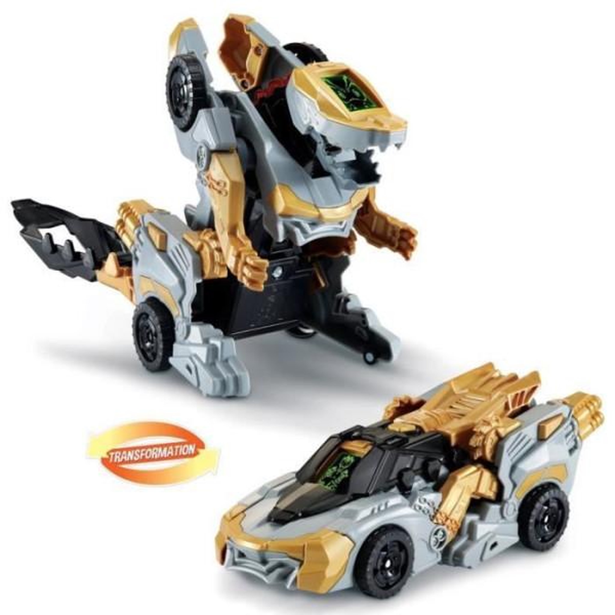Voir la diapositive 3 : VTECH VTECH - Switch & Go Dinos - 1'Click - Vulcanion, Méga Dragon - Enfant - Pile - Marron, noir et gris