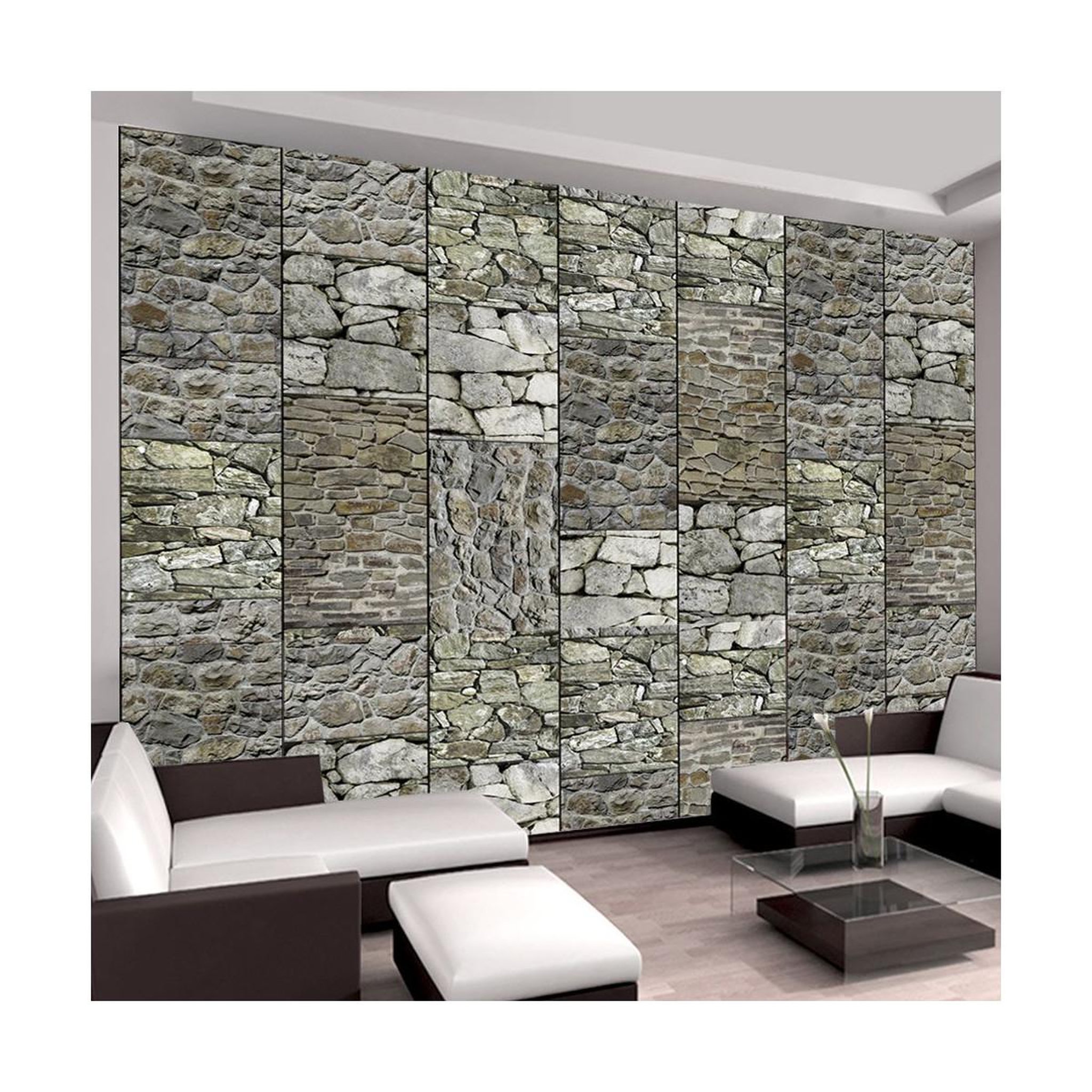 Paris Prix Papier peint  gray stones  50x1000cm