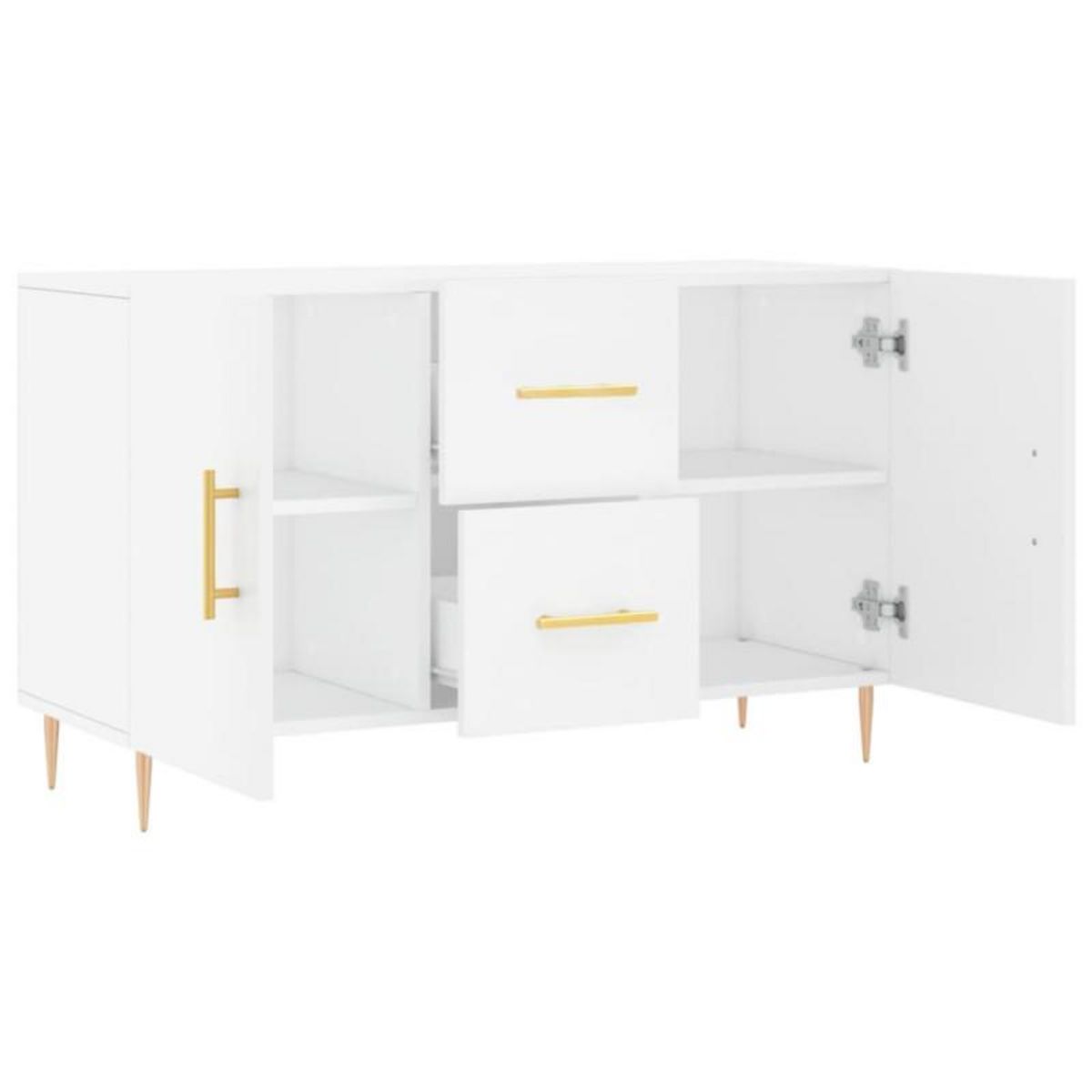 VIDAXL Buffet blanc 100x36x60 cm bois d ingénierie
