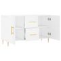 Voir la diapositive 5 : VIDAXL Buffet blanc 100x36x60 cm bois d ingénierie