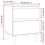 Voir la diapositive 6 : VIDAXL Table de chevet Gris beton 40x35x50 cm