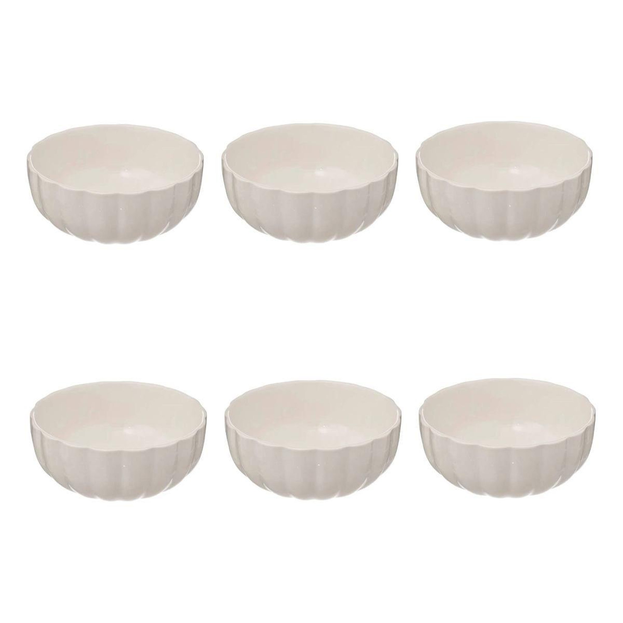 SECRET DE GOURMET Lot de 6 coupelles  romy  15cm blanc