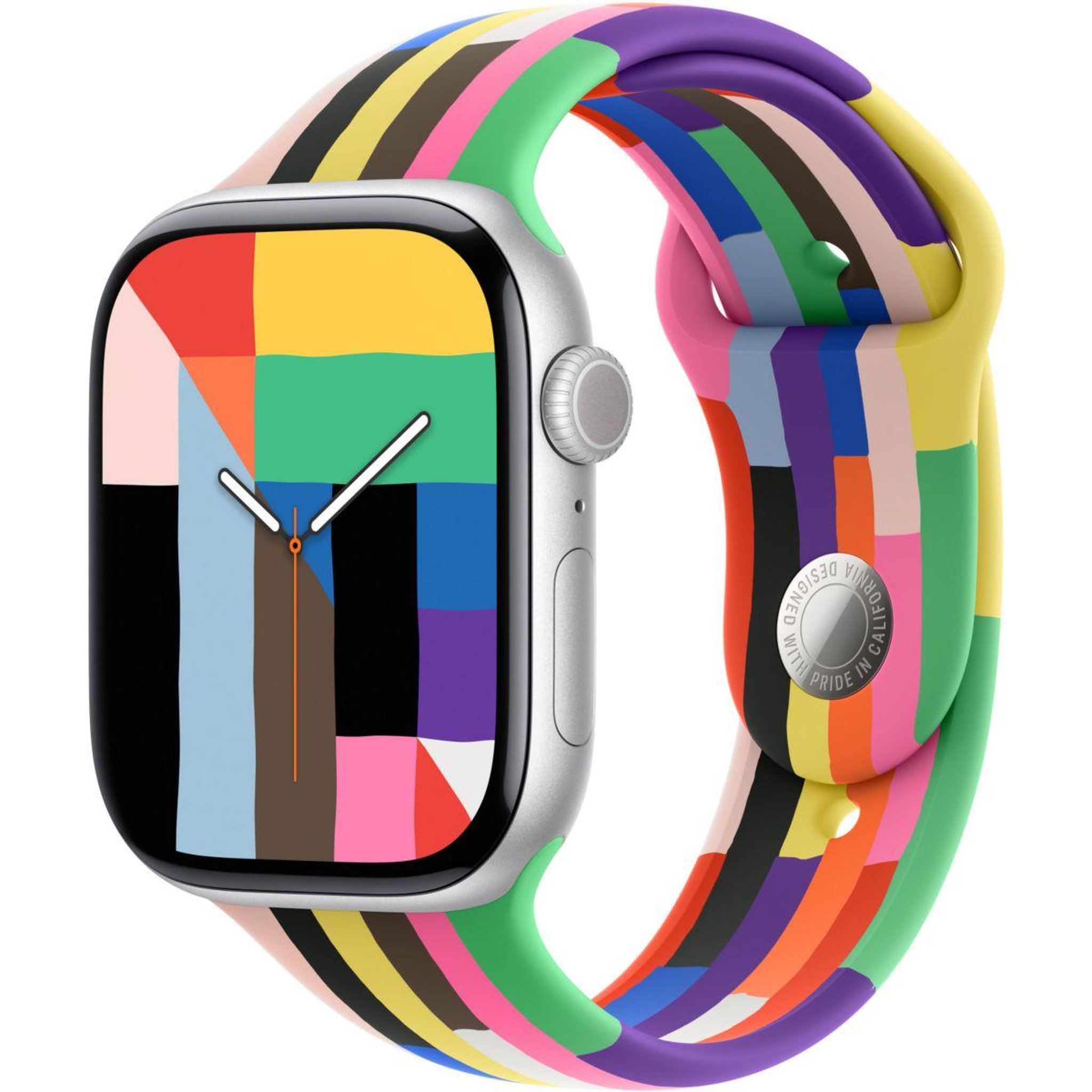 Voir la diapositive 2 : APPLE Bracelet 46mm Sport Pride Edition M/L