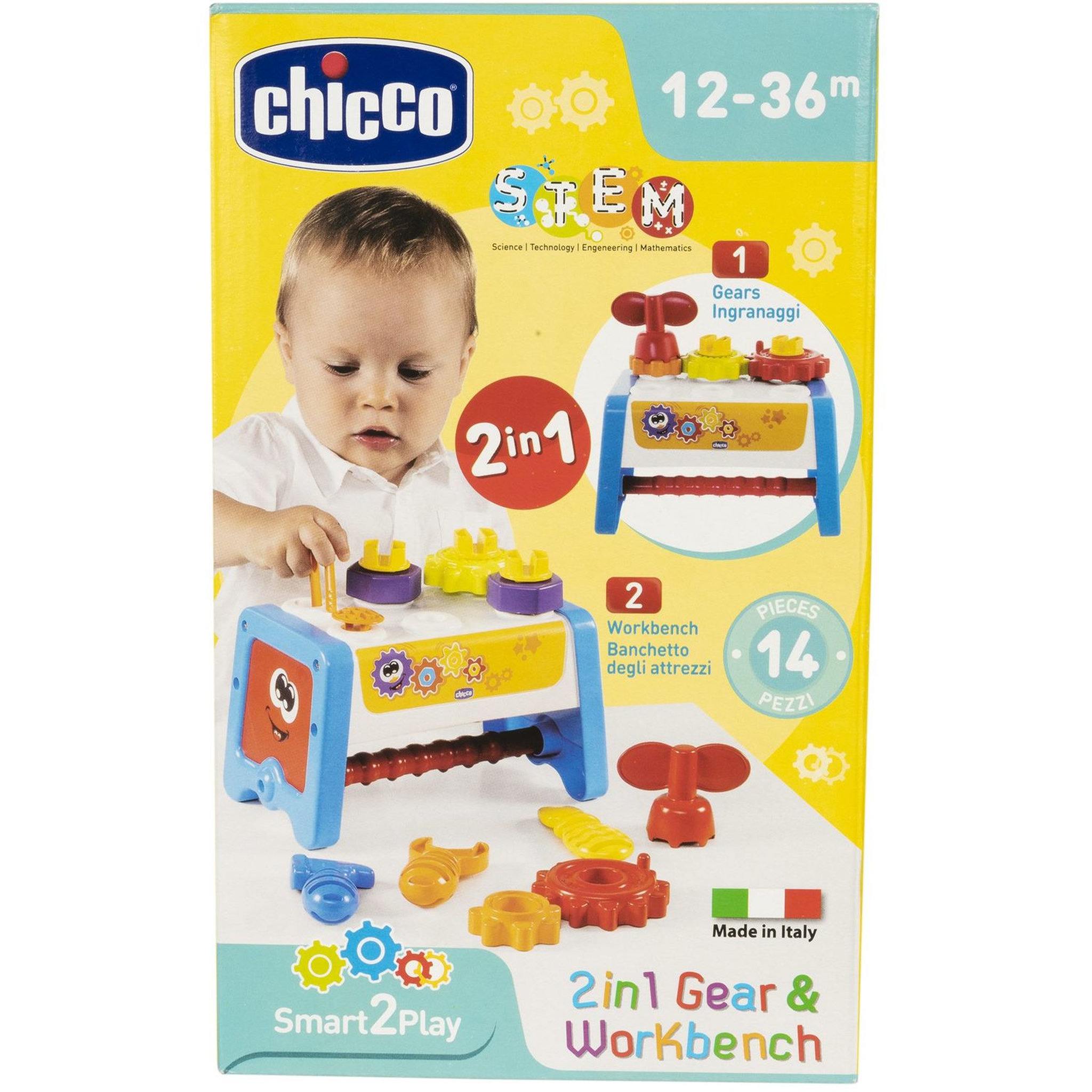 Voir la diapositive 1 : CHICCO Etabli d'activités 2 en 1