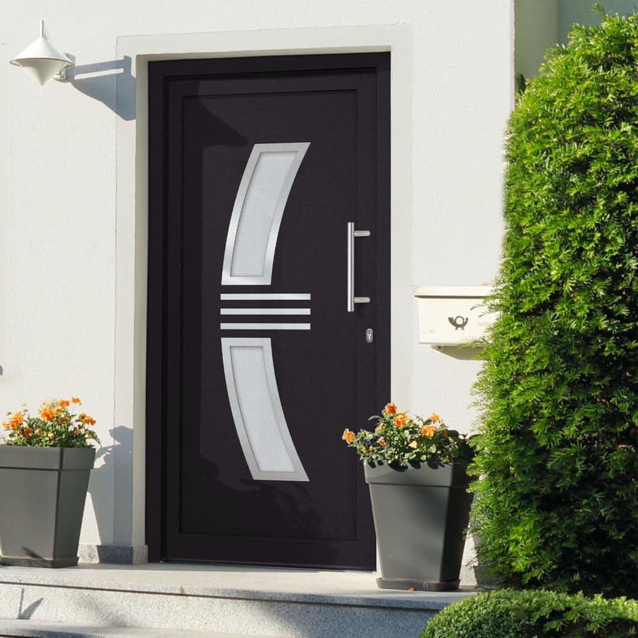VIDAXL Porte d'entree Anthracite 108x200 cm