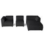 Voir la diapositive 3 : LISA DESIGN Suaro - canapé modulable d'angle droit 4 places en tissu texturé