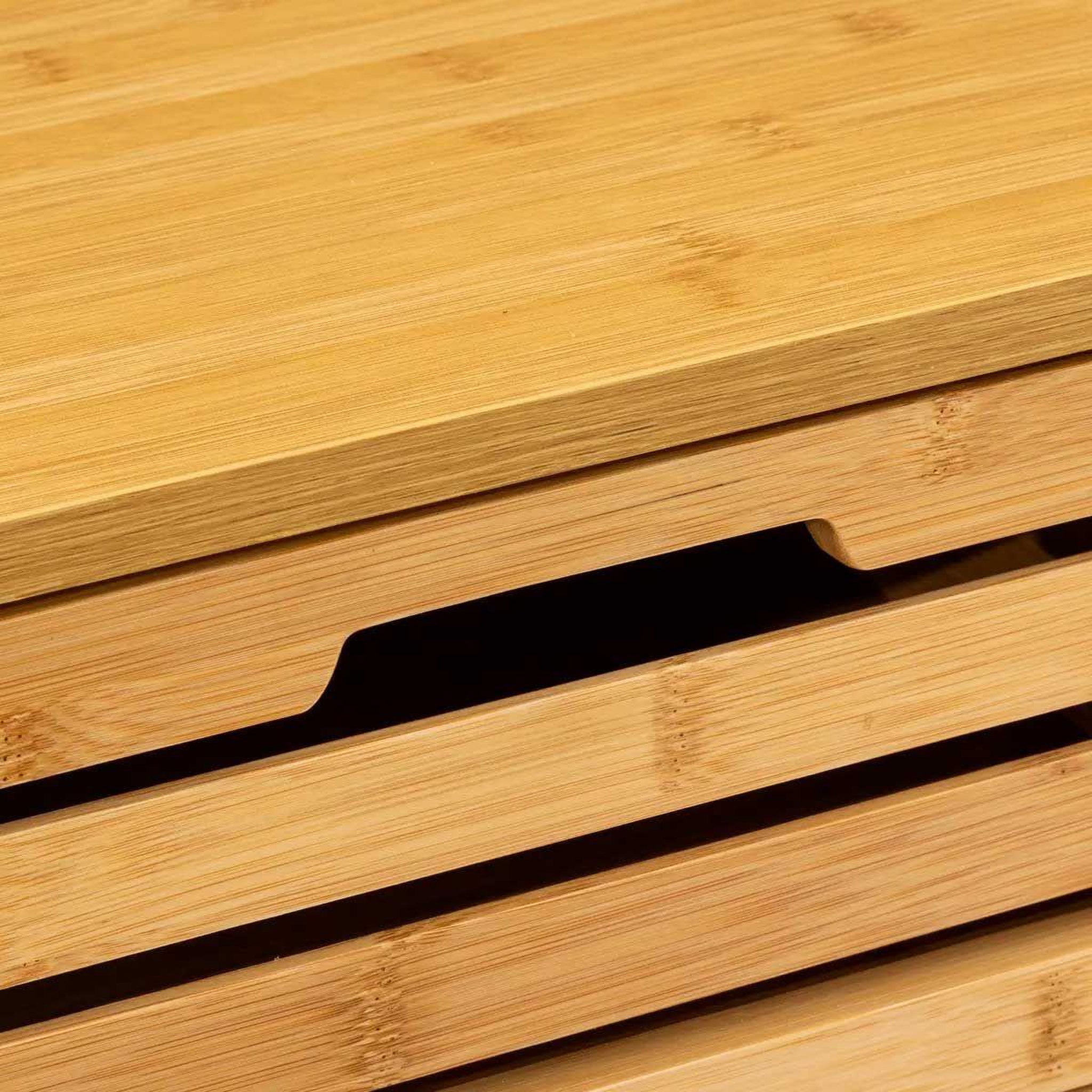Voir la diapositive 3 : FIVE Meuble 4 tiroirs en bambou  sicela  97cm naturel