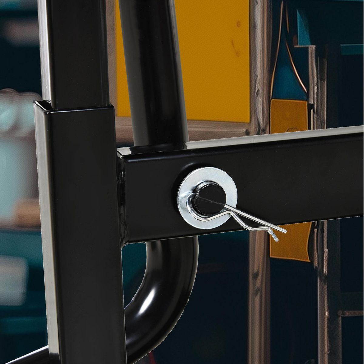 HOMCOM Lève moto béquille d'atelier stand moto tout-terrain moto cross supermotard hauteur réglable noir