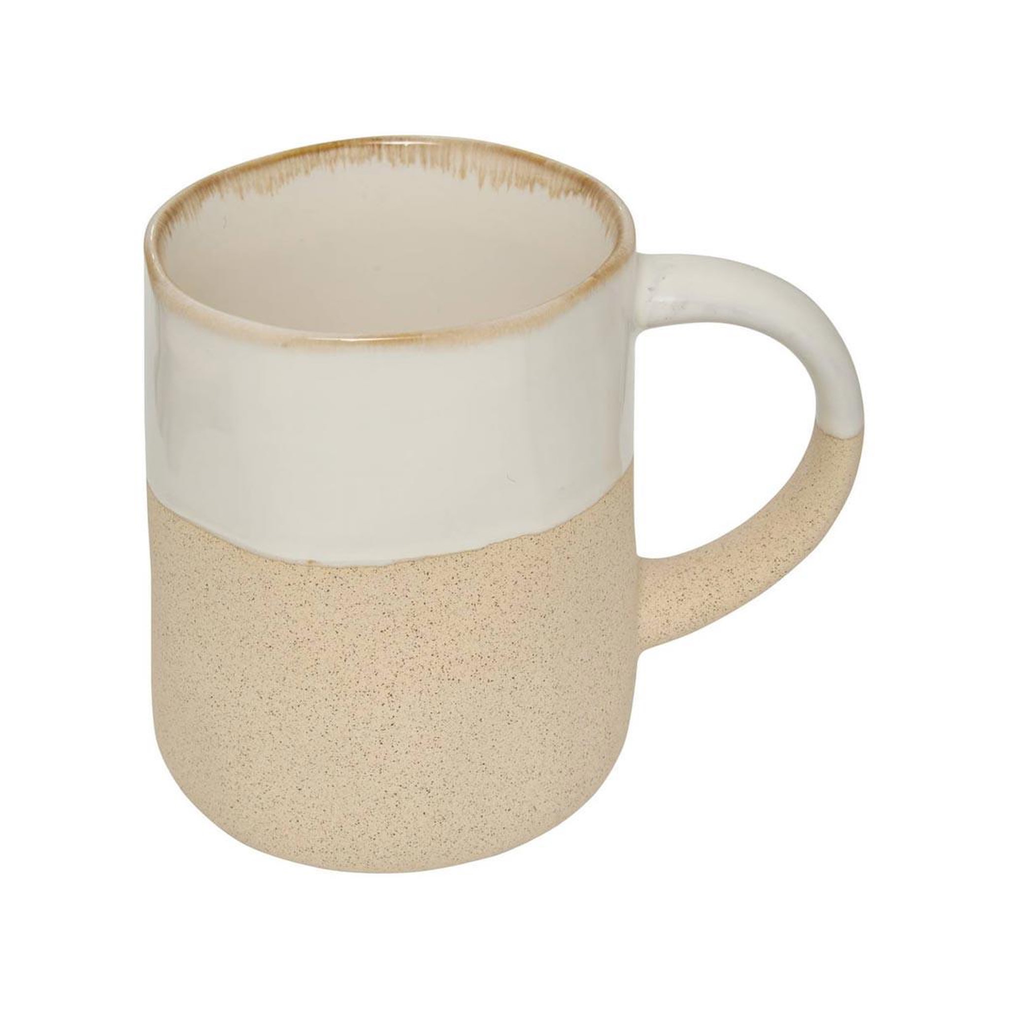 Voir la diapositive 2 : SECRET DE GOURMET Lot de 6 mugs en faïence  kate  34cl blanc