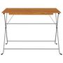 Voir la diapositive 3 : VIDAXL Table de bistro pliante 100x54x71cm Bois acacia solide et acier