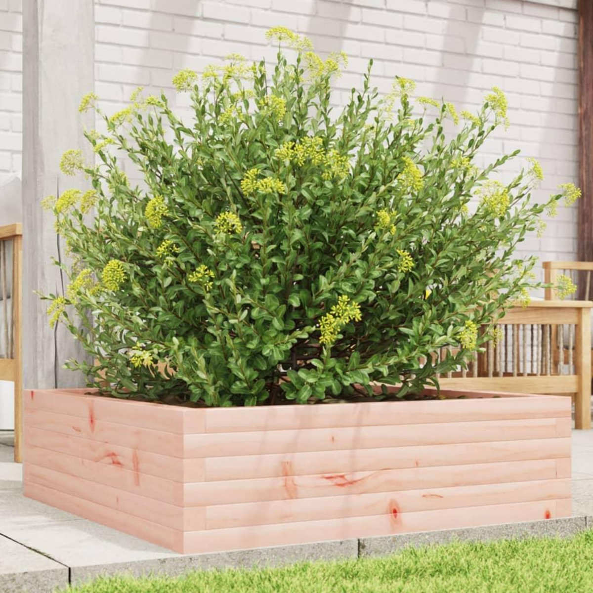 VIDAXL Jardiniere 80x80x23 cm bois massif de douglas