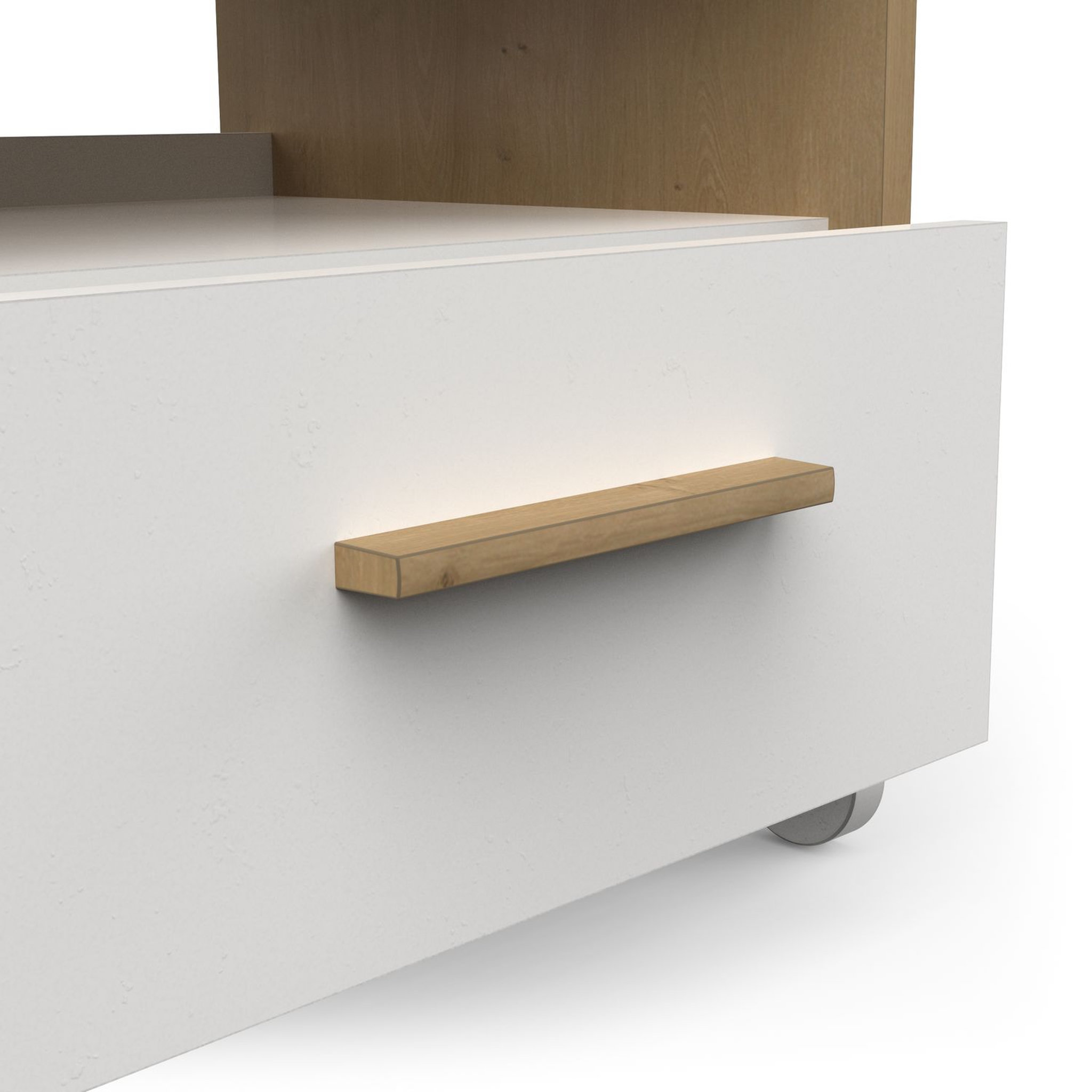 Voir la diapositive 3 : Table de chevet enfant 1 tiroir 1 niche L39 cm LILAS