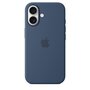 Voir la diapositive 4 : APPLE Coque iPhone 16 MagSafe denim silicone