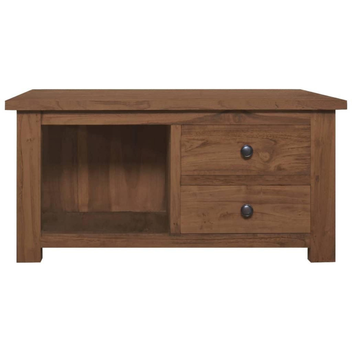 VIDAXL Table basse 68x68x33 cm Bois de teck solide