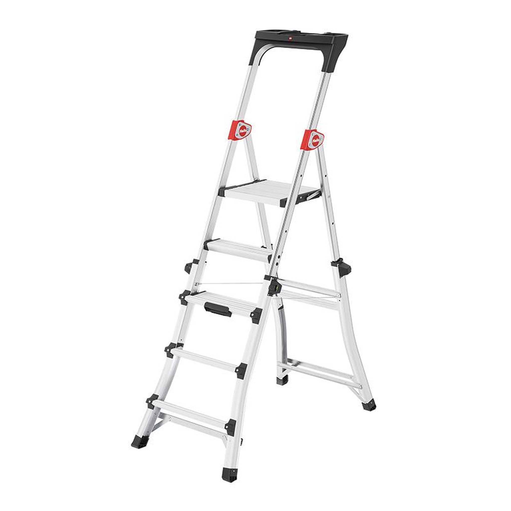 Voir la diapositive 4 : HAILO Escabeau professionnel télescopique 3m adapté aux escaliers hailo tl100