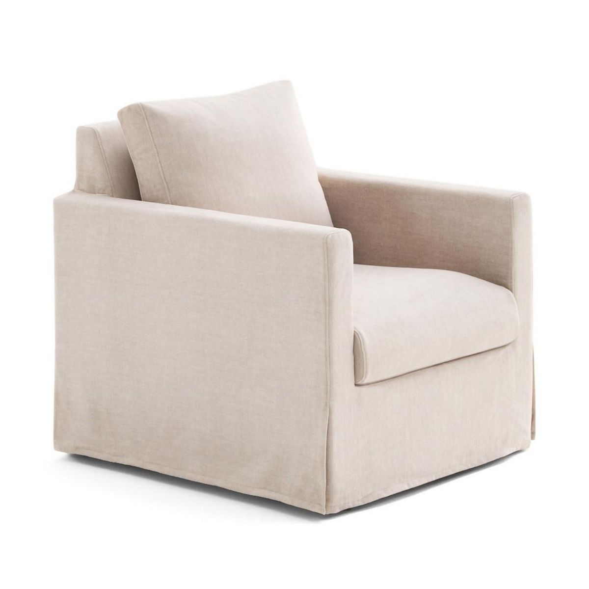 LISA DESIGN Serena - fauteuil déhoussable en velours