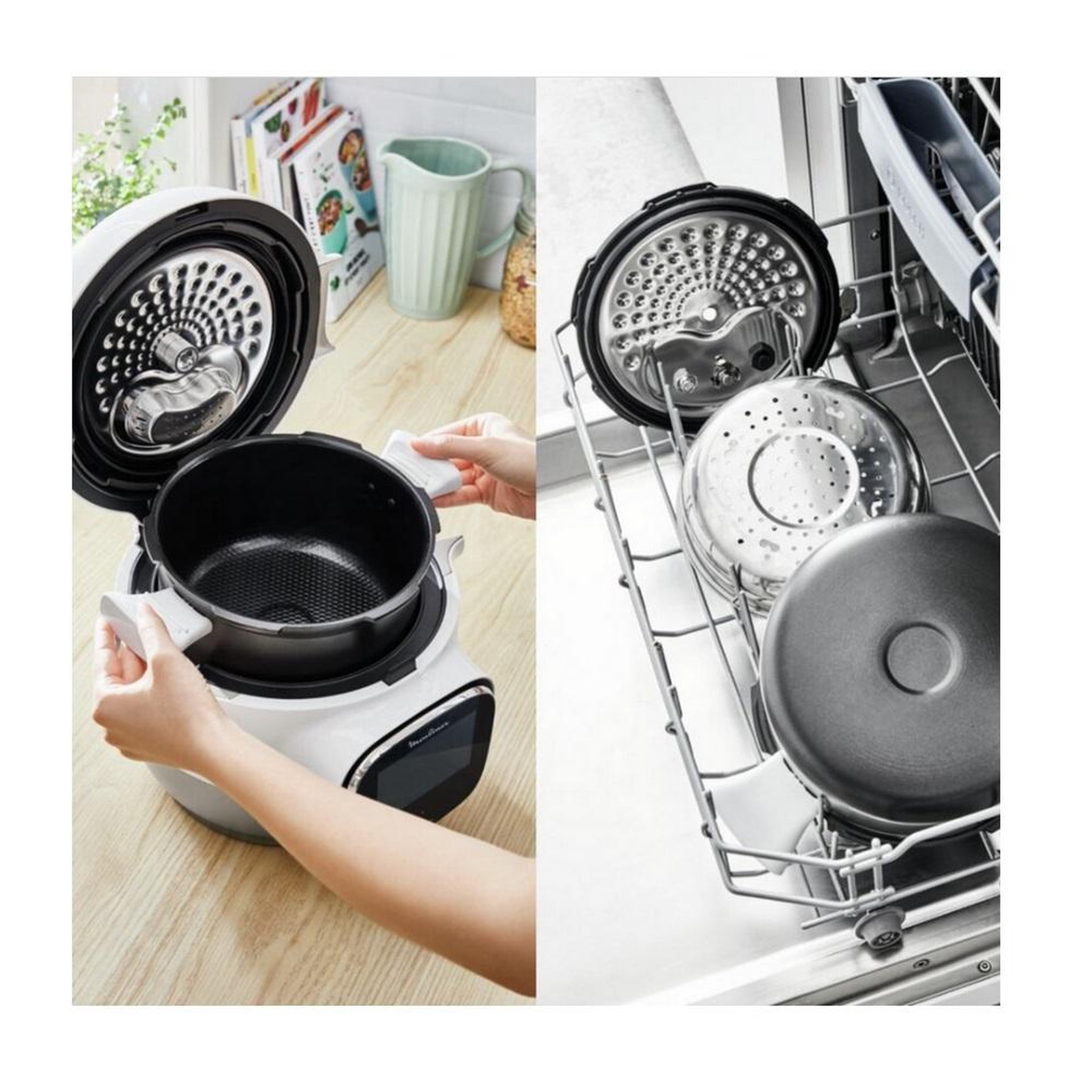 Voir la diapositive 2 : MOULINEX Multicuiseur intelligent 3l 900w blanc/argent - YY5132FB