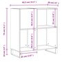 Voir la diapositive 6 : VIDAXL Armoire a disques chene sonoma 84,5x38x89 cm bois d'ingenierie