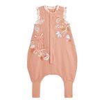 Petit Béguin Turbulette d'été en gaze de coton avec pieds retroussables Mindanao. Coloris disponibles : Rose