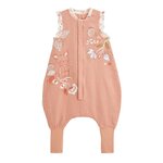 Petit Béguin Turbulette d'été en gaze de coton avec pieds retroussables Mindanao. Coloris disponibles : Rose