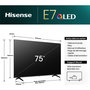 Voir la diapositive 4 : Hisense TV QLED 75E7NQ 2024