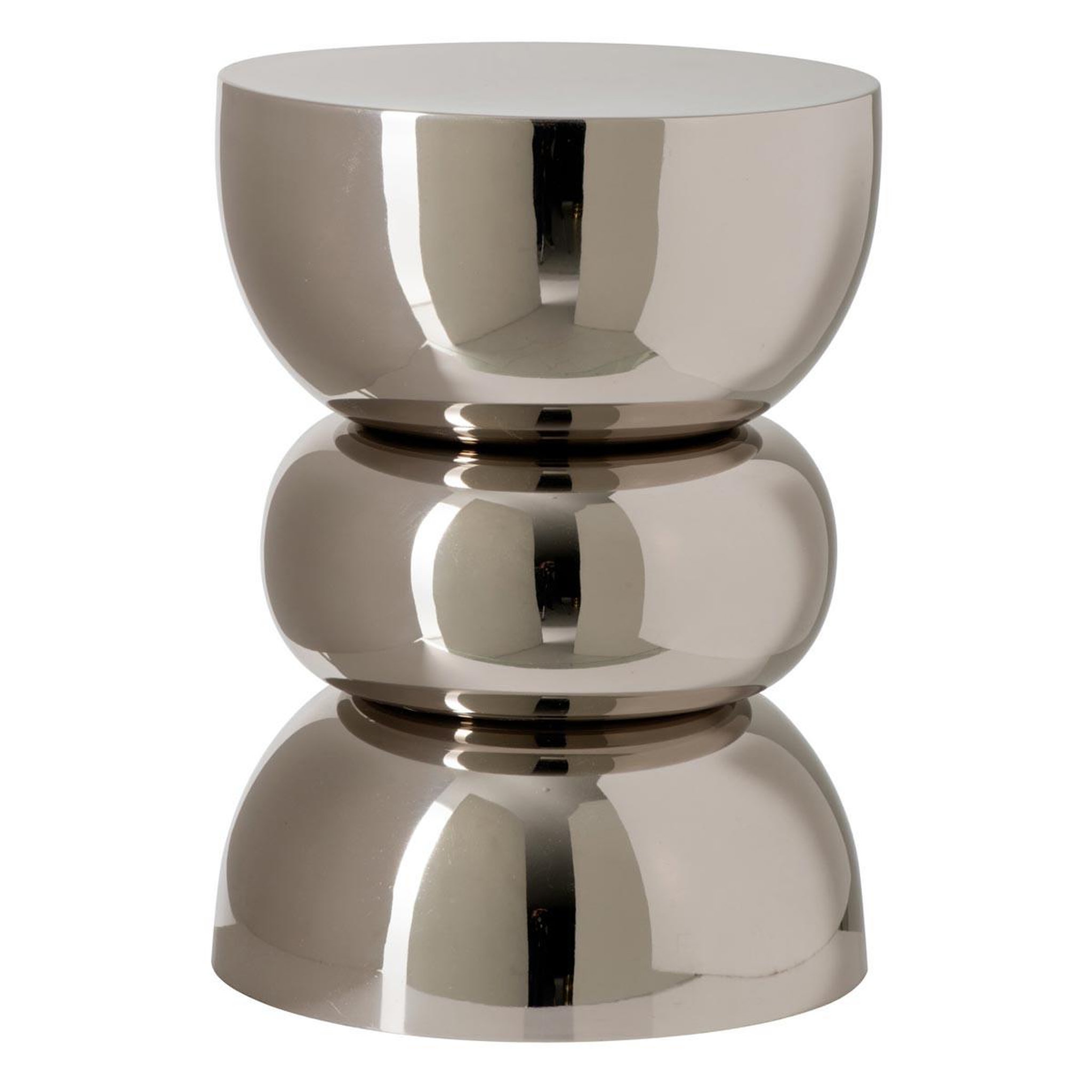 J-LINE Table d'appoint design  bubble  43cm argent