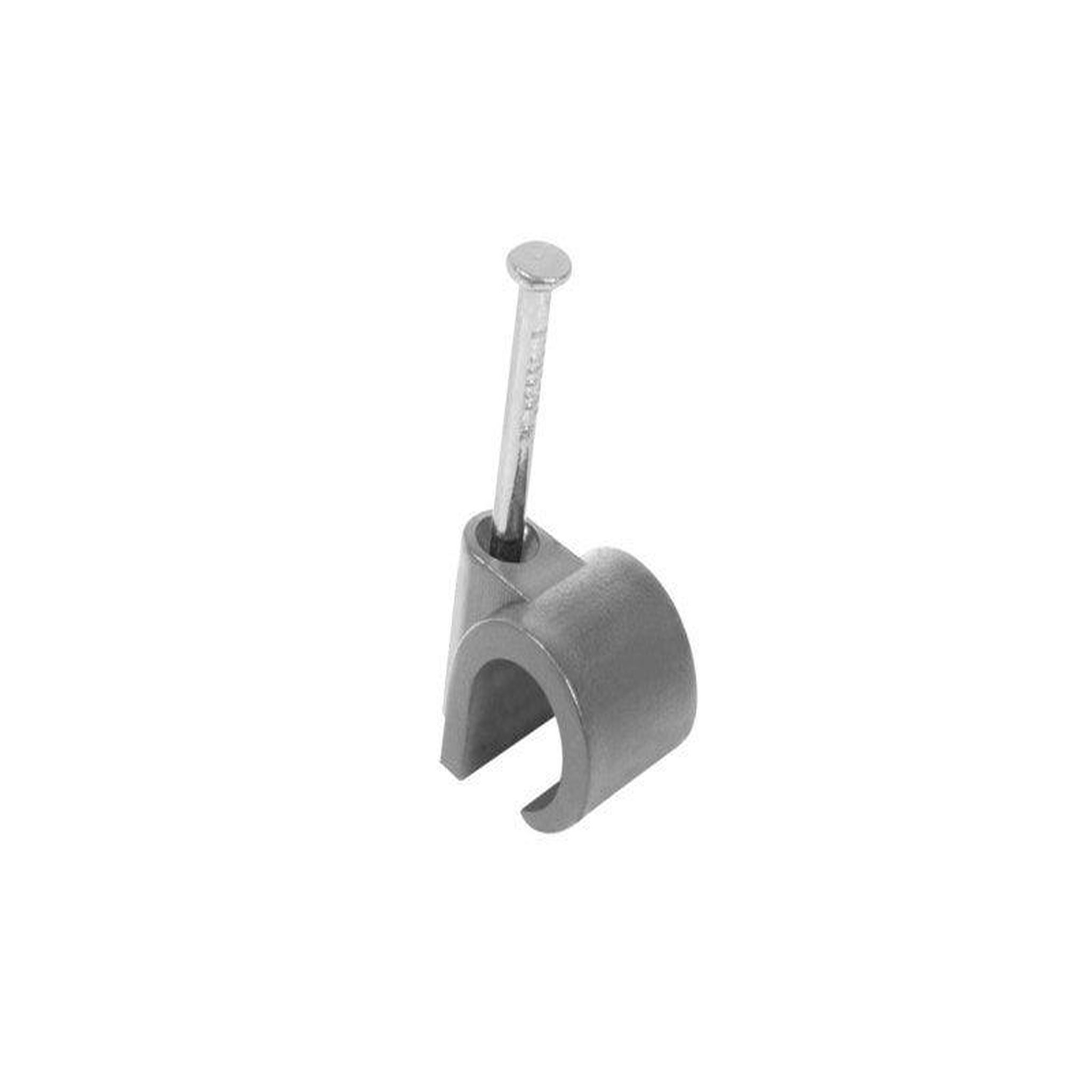 CENTRALE BRICO Sachet de 25 attache-fils, Diam. De 8 à 12 mm, L.14 mm, gris