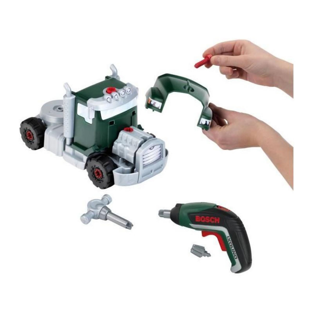 Klein Jouet de bricolage - KLEIN - Camion de bricolage Bosch a monter/démonter - Jeu de construction de plus de 80 pieces.