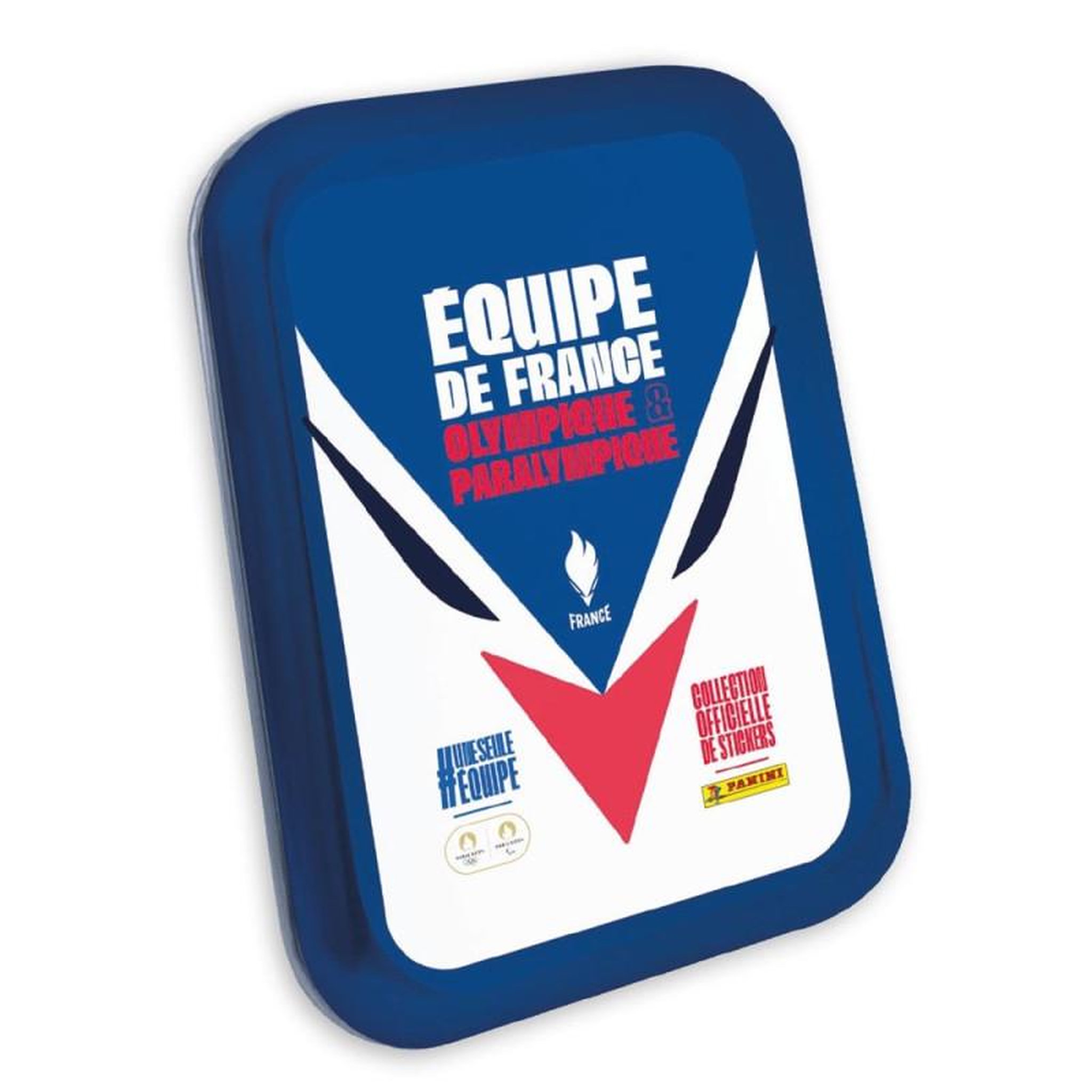 Panini Boîte métal Panini Pocket 10 pochettes et 2 cartes EL Jeux Olympiques 2024