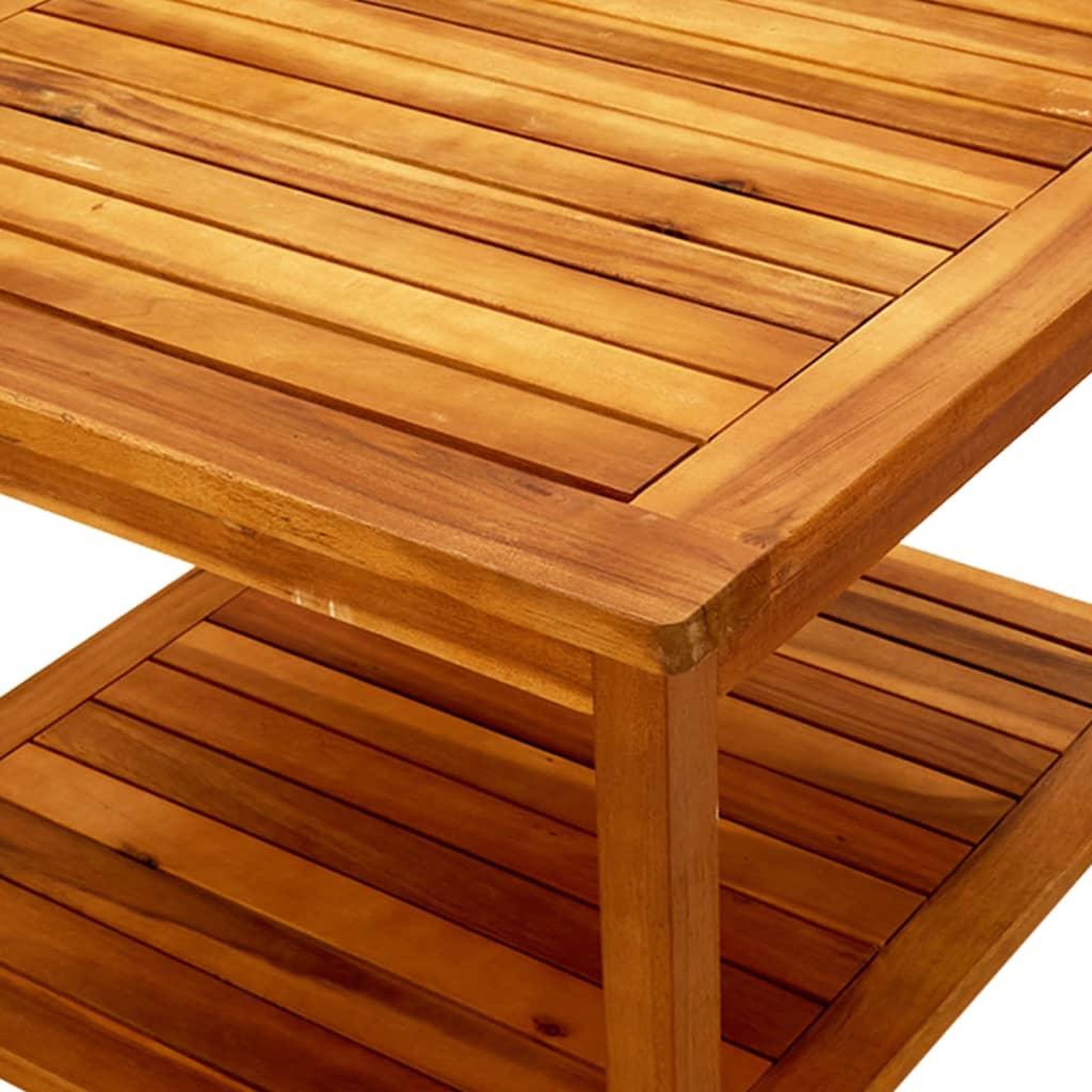 Voir la diapositive 5 : VIDAXL Table basse 60x60x45 cm Bois d'acacia solide