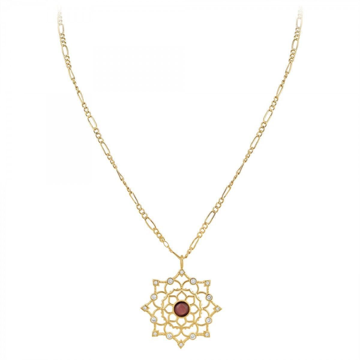 SC BOHEME Sautoir SC Bohème orné d'une pierre œil de chat