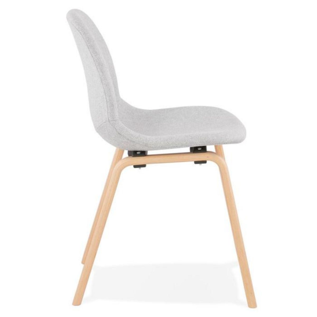 Paris Prix Chaise Design en Tissu  Tikel  81cm Gris & Naturel