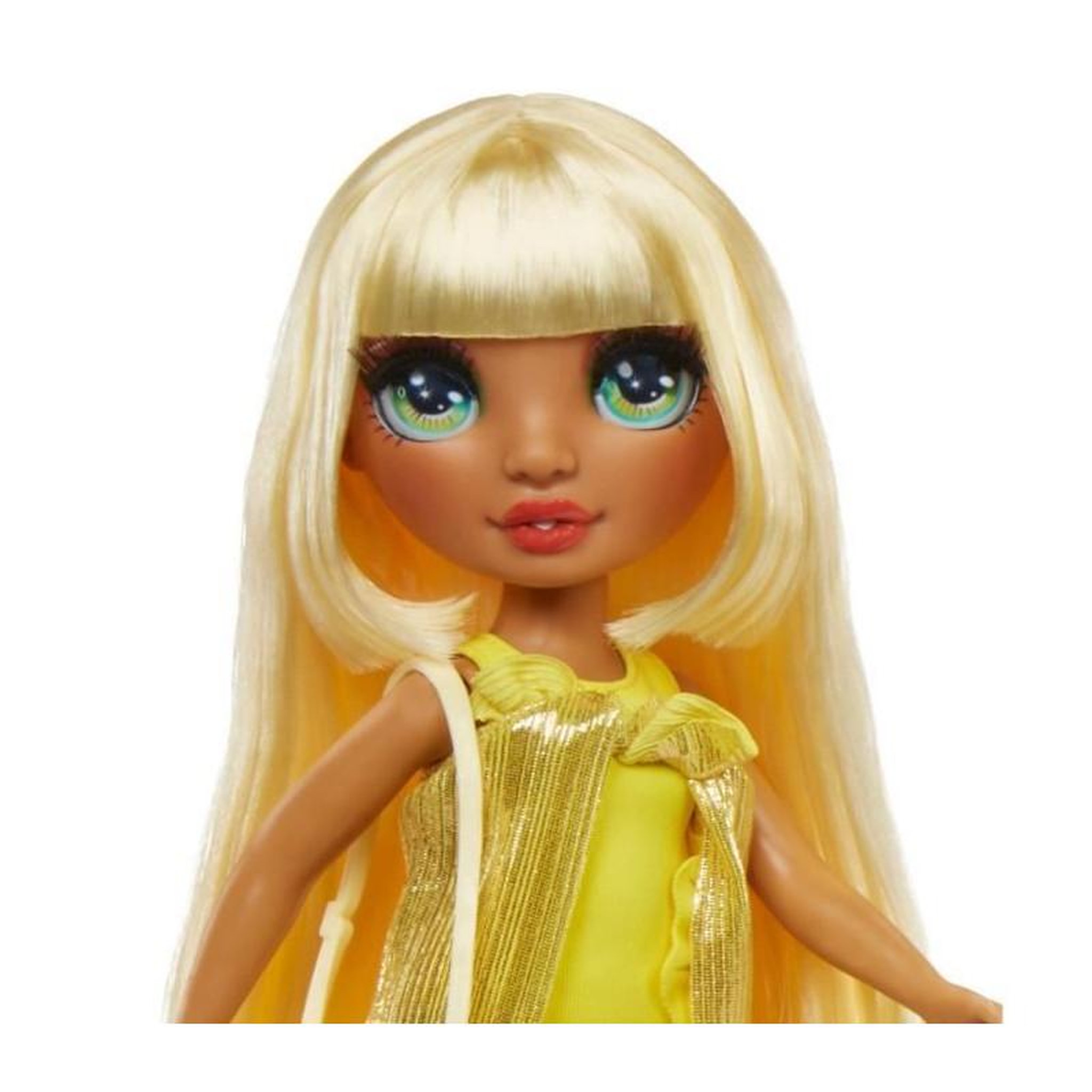 Voir la diapositive 4 : Rainbow Rainbow High Swim & Style - Poupée mannequin ariculée 27 cm - Sunny (Jaune) - Maillot de bain + Paréo - a partir de 4 ans