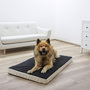 Voir la diapositive 1 : KERBL Kerbl Matelas en mousse pour chiens 100 x 60 cm Beige et Gris 80327