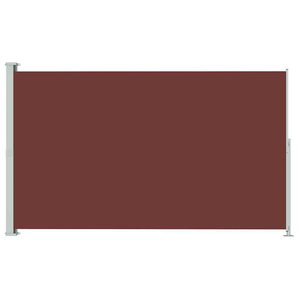 VIDAXL Auvent lateral retractable de patio 180x300 cm Marron