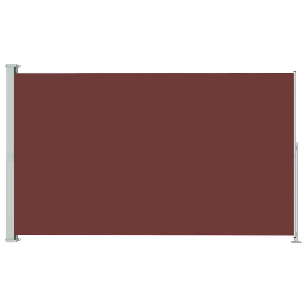 VIDAXL Auvent lateral retractable de patio 180x300 cm Marron