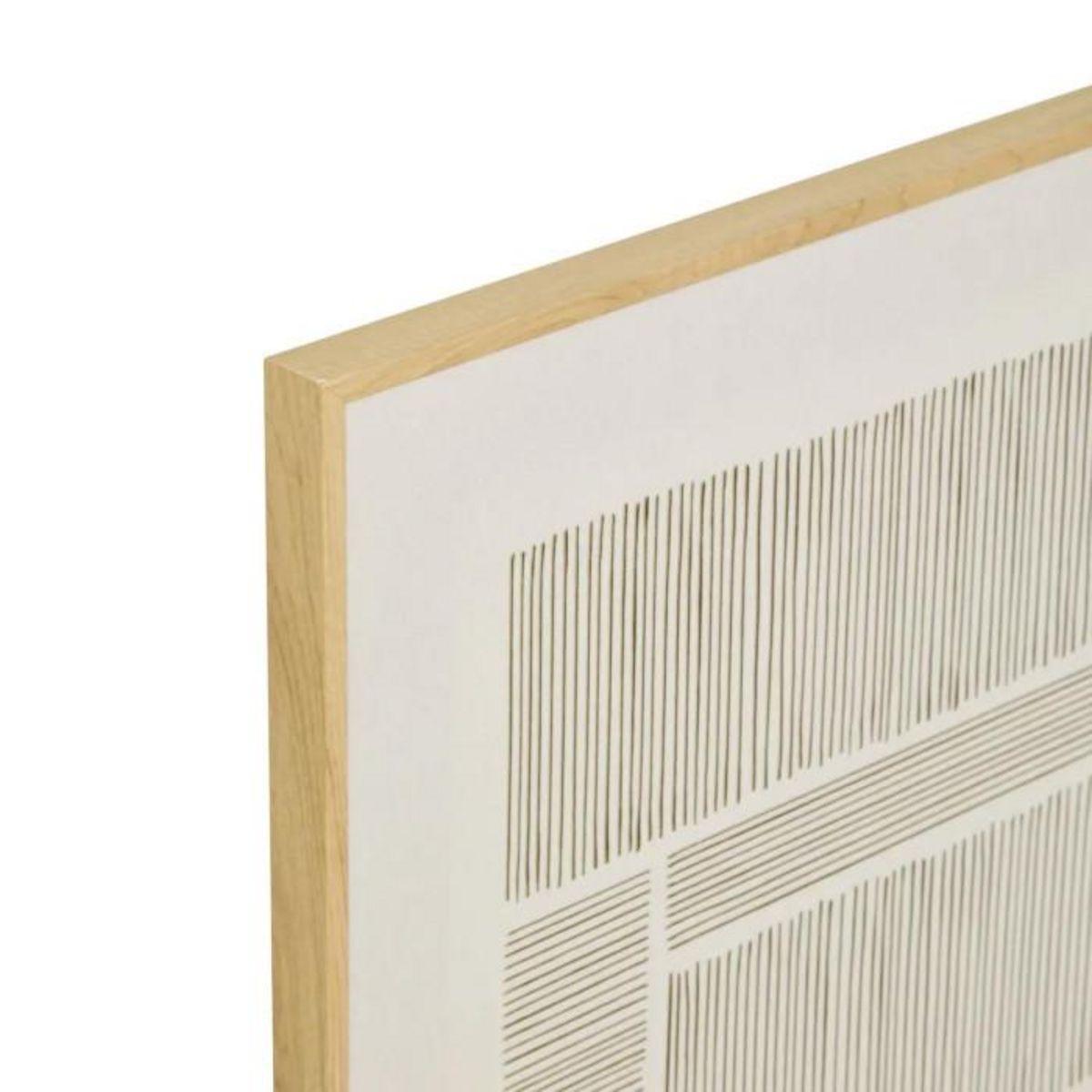 ATMOSPHERA Toile Imprimée Métallisée  Idrissa  58x58cm Beige