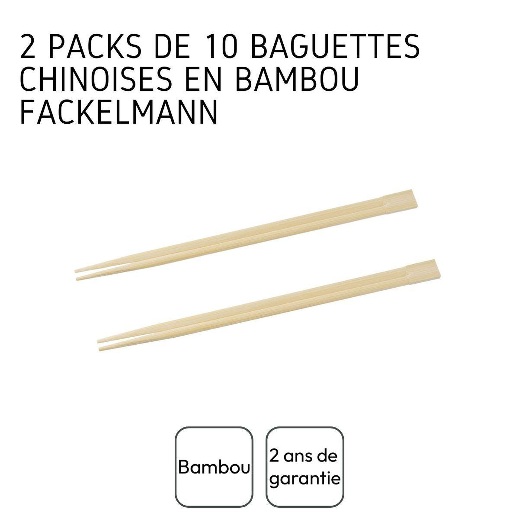 Voir la diapositive 4 : Fackelmann 20 baguettes en bambou fackelmann asia line